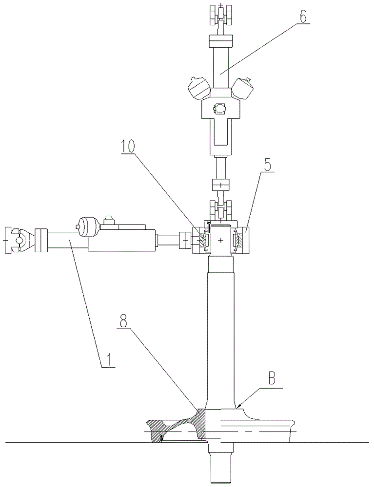 Fatigue test device and method for axle