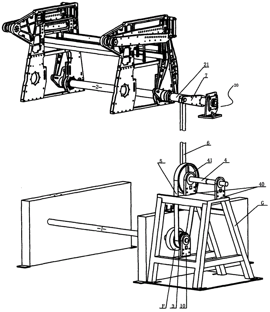 Power Transmission Device of Jacquard Loom