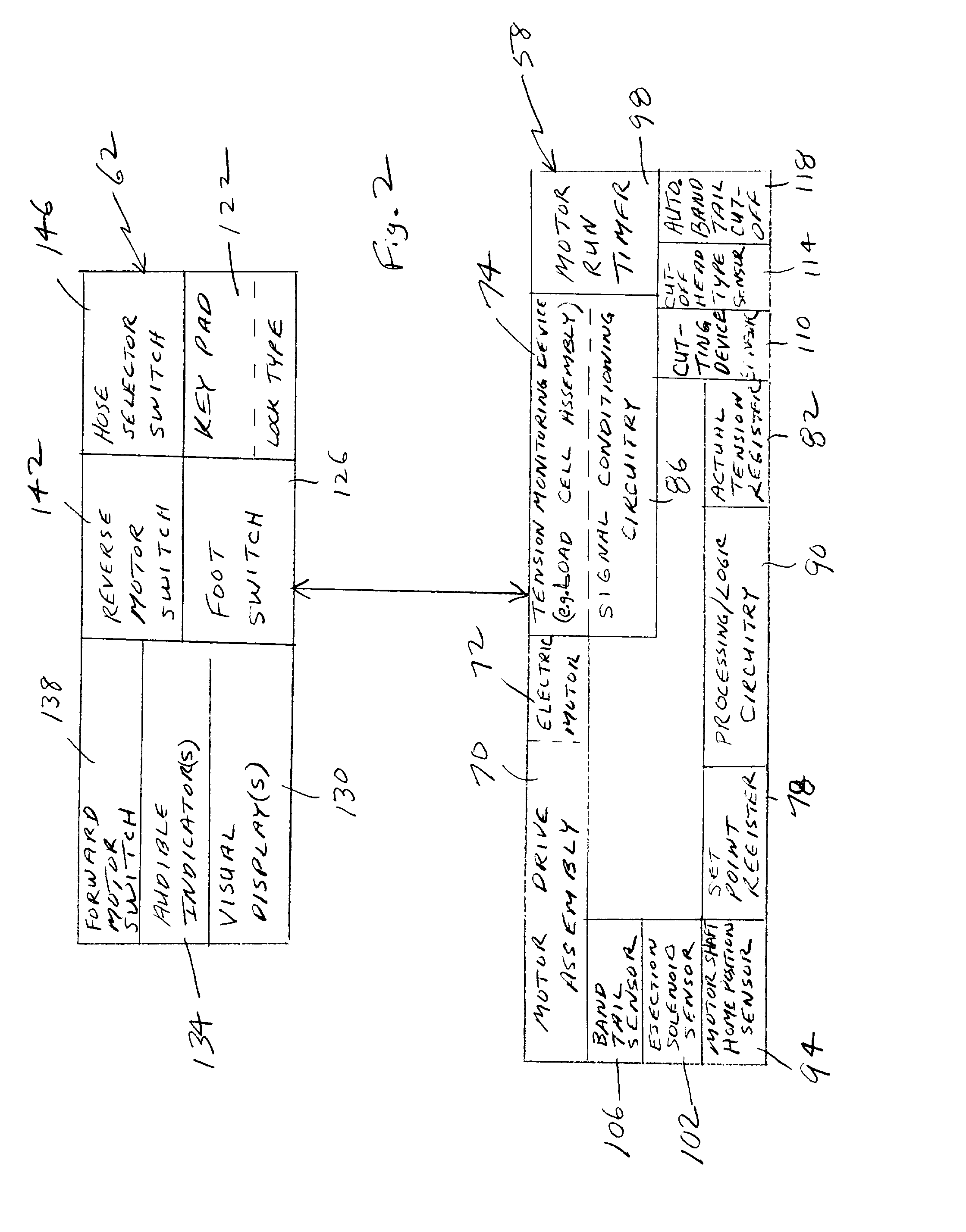 Powered band clamping under electrical control