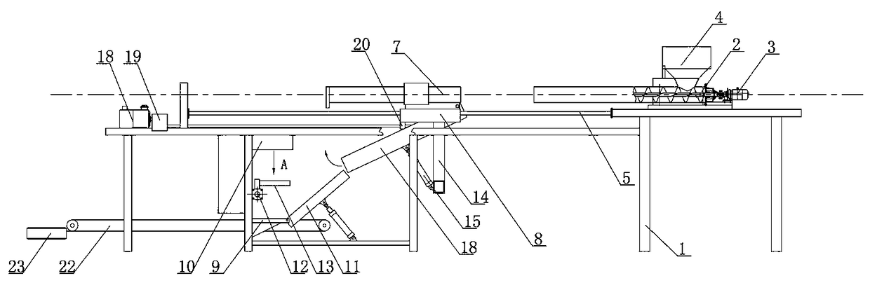 Automatic tying and bagging machine for bacterial sticks