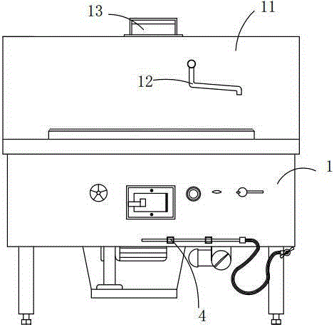 Gas single-head large pot stove