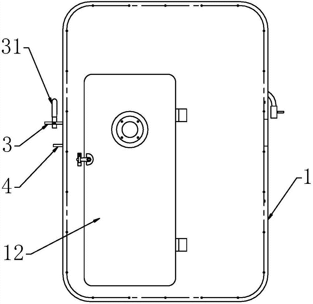 A power-off protection system of a hypobaric chamber