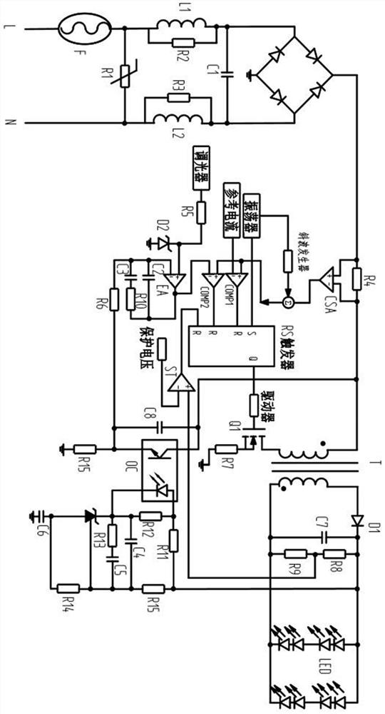 LED drive circuit for teaching