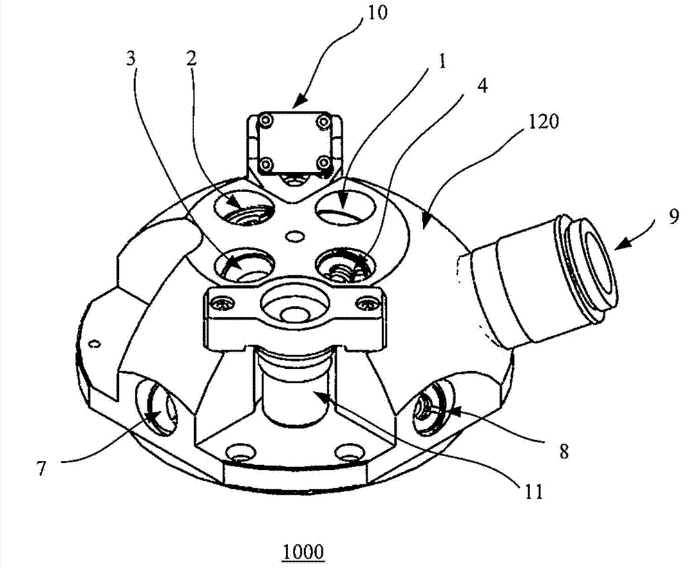 Lens set mounting component and optical measuring system with same