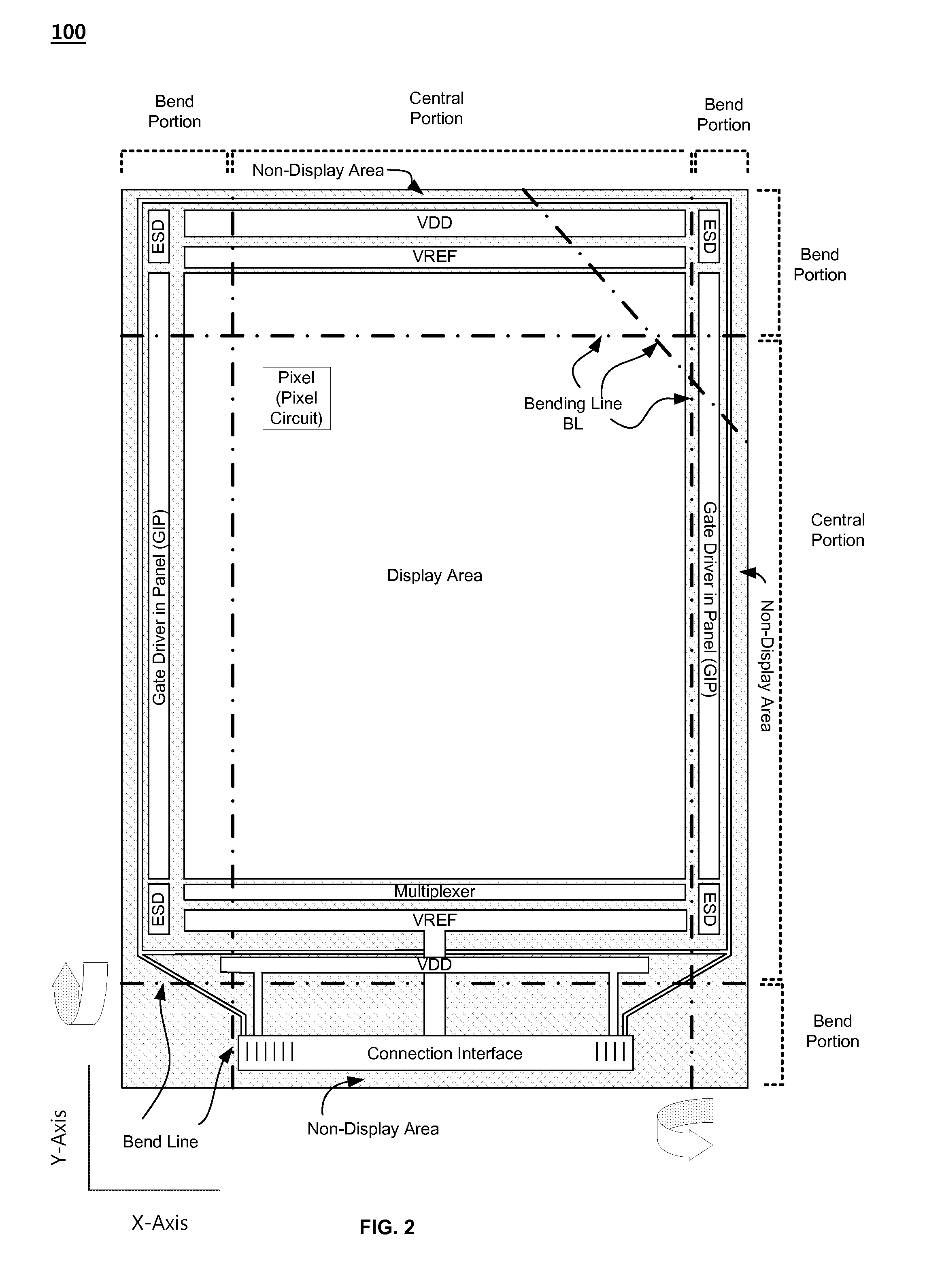 Organic light emitting diode display device with flexible printed circuit film