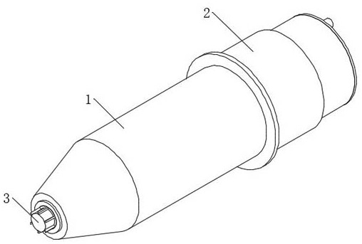 A temperature measuring device for heat treatment temperature of steel coil in bell furnace