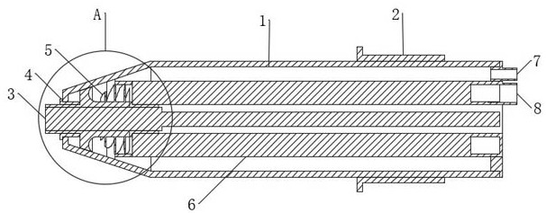 A temperature measuring device for heat treatment temperature of steel coil in bell furnace