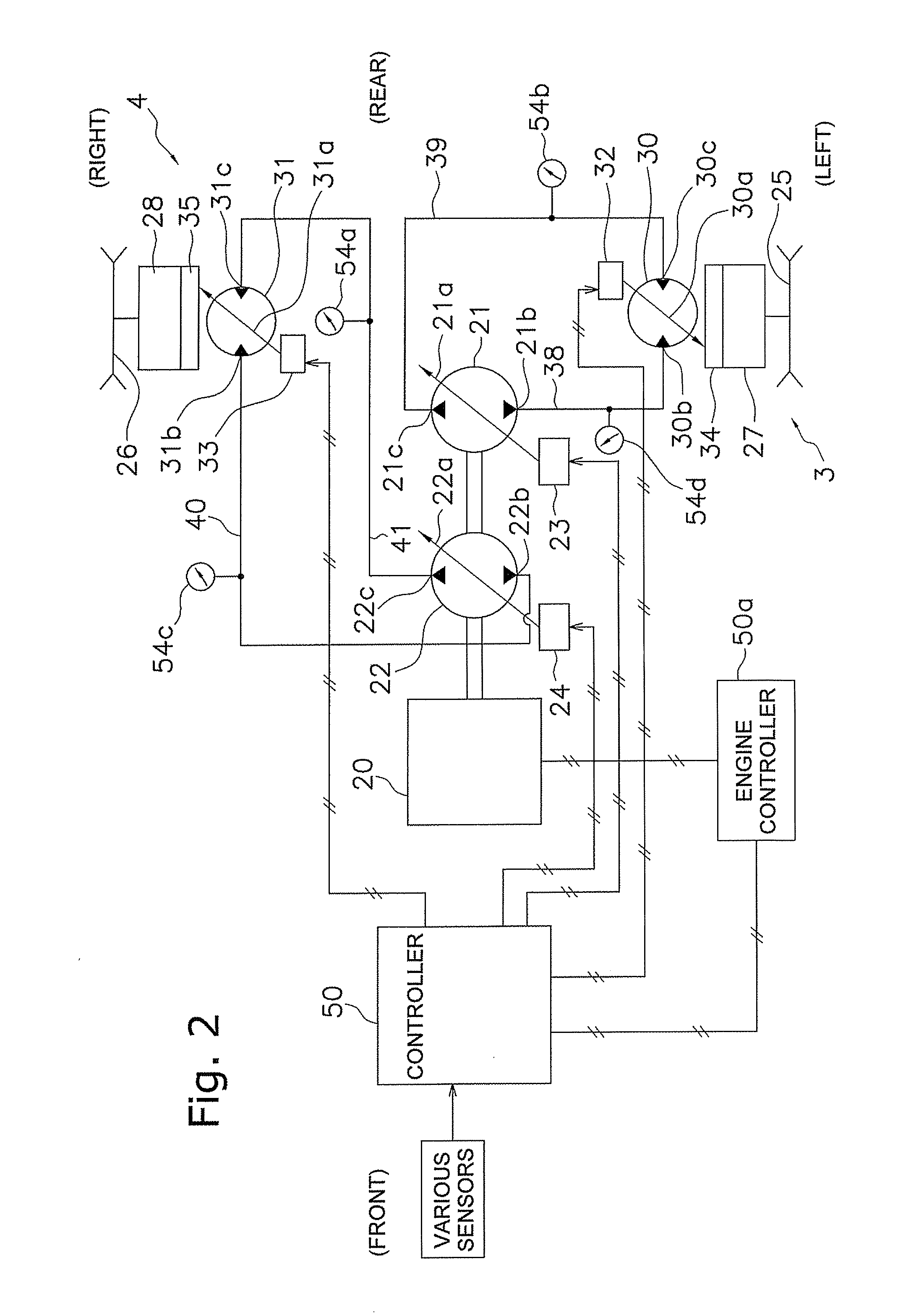 Control device for hydraulic transmission vehicle