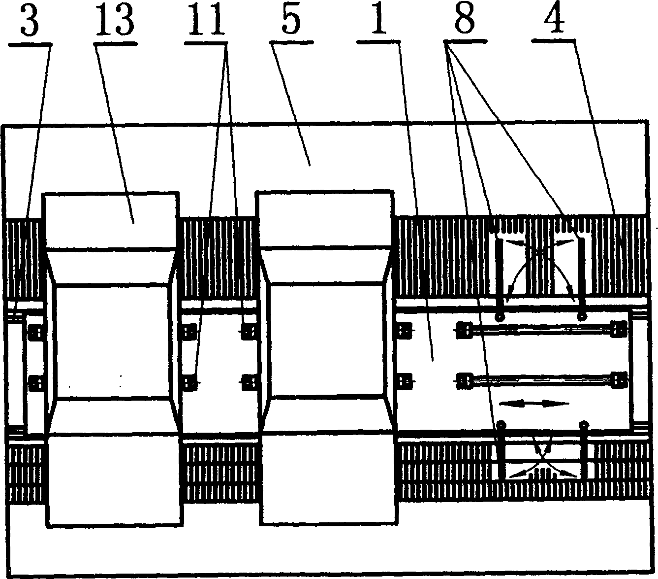 Vehicle separate positioning placing-taking device with car door protecting unit