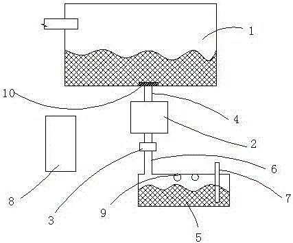 Simple hog house water drinking device