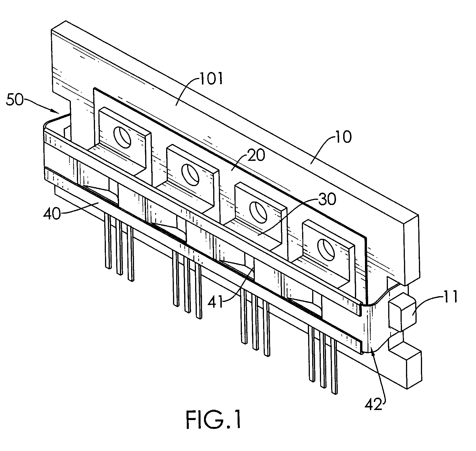 Mounting device for chips