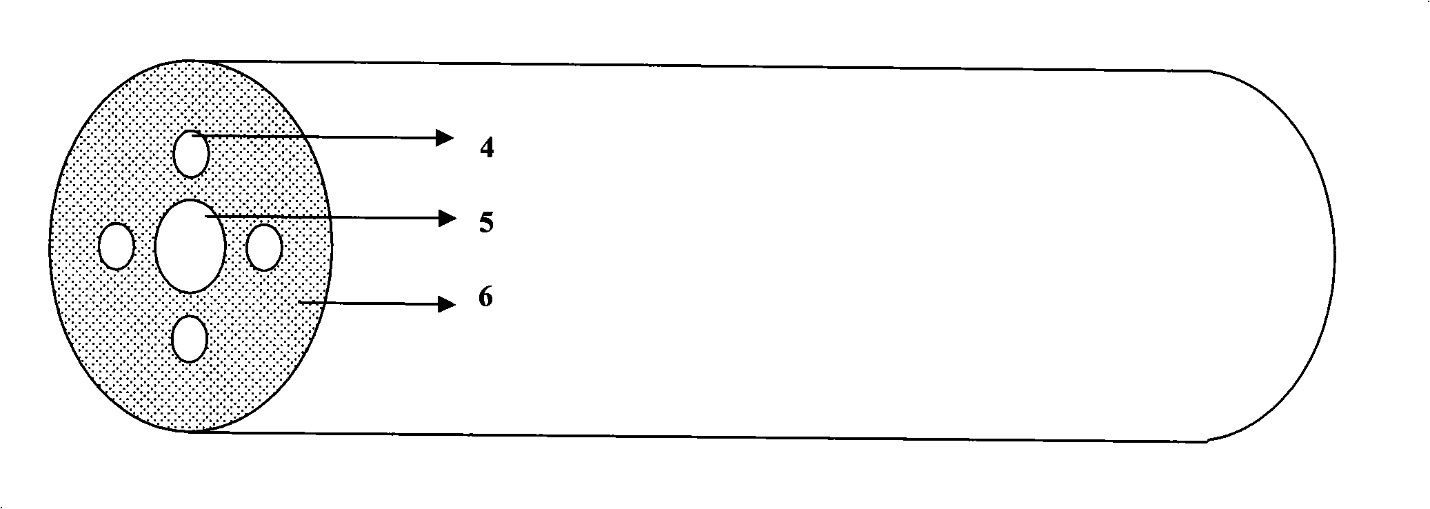 Light and electricity co-transmission fiber and manufacturing method thereof