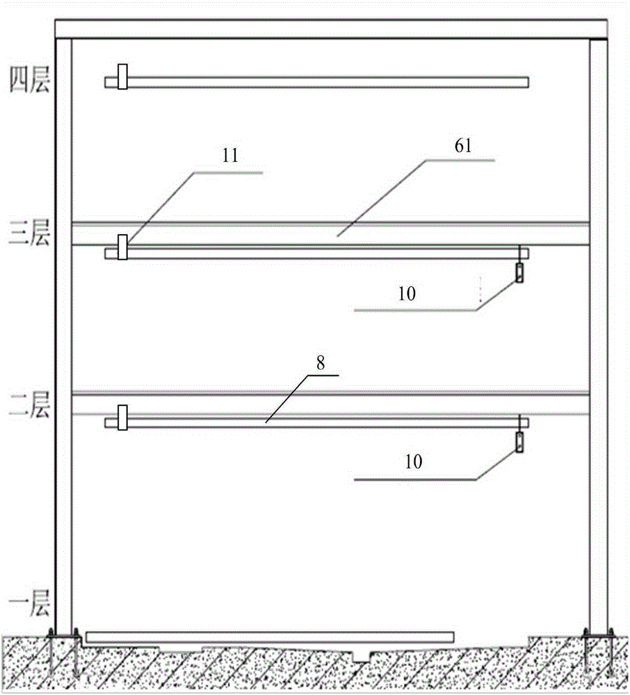 Early transferring detecting system for lifting and transferring garages and method for applying early transferring detecting system