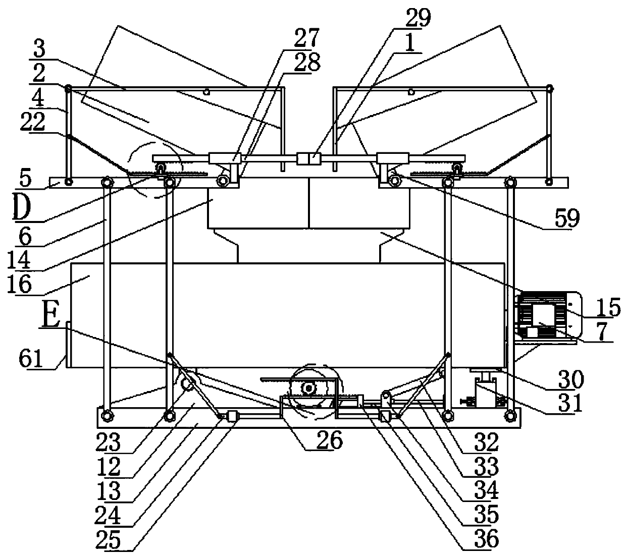 Integrated mechanical equipment for producing green and environment-friendly fertilizer