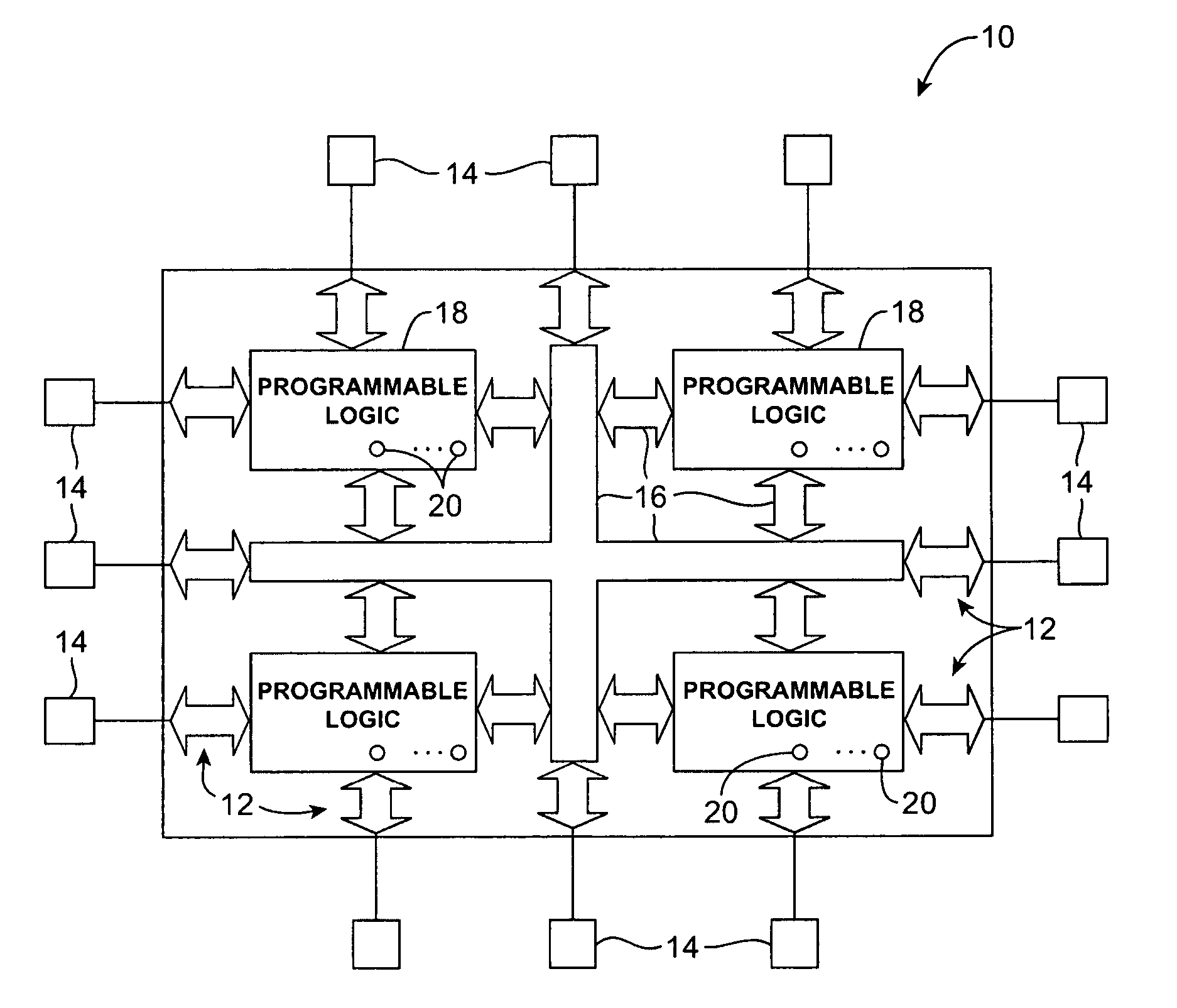 Volatile memory elements with boosted output voltages for programmable logic device integrated circuits