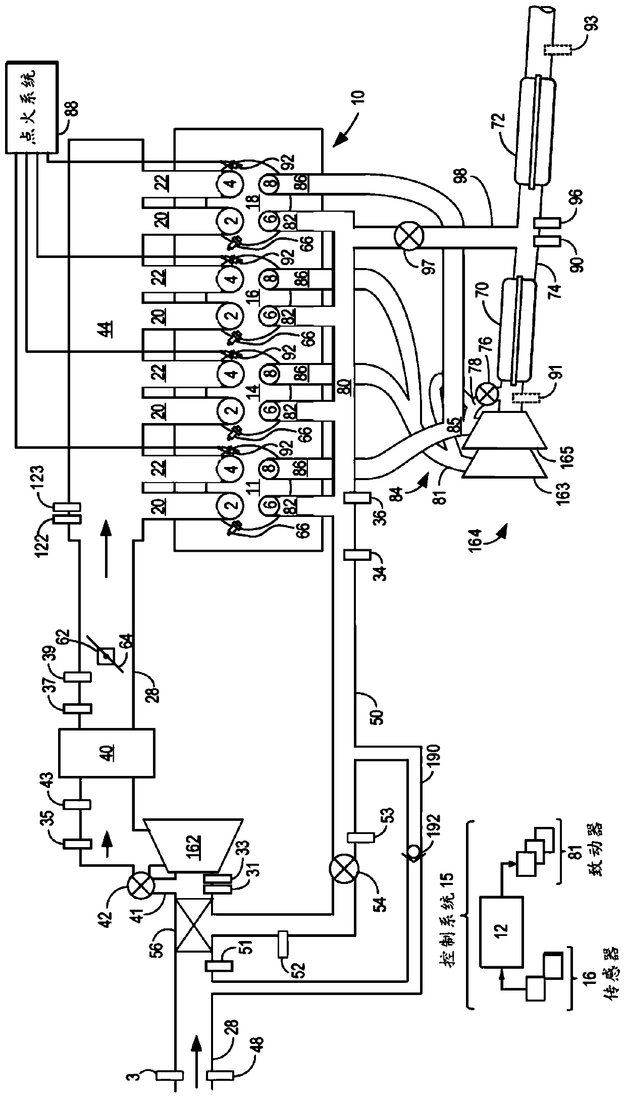 Split exhaust engine with idle check valve