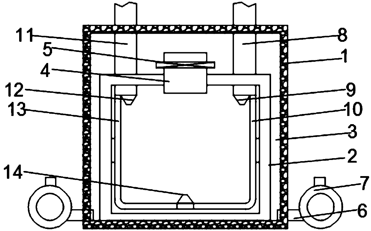 Tin printing coating iron drying room