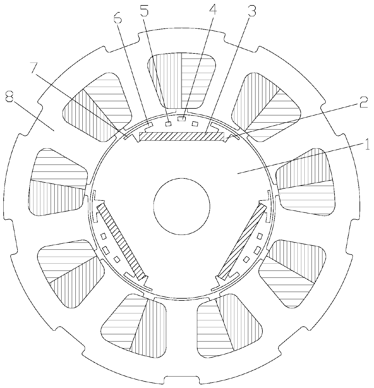 Rotor assembly and consequent-pole motor