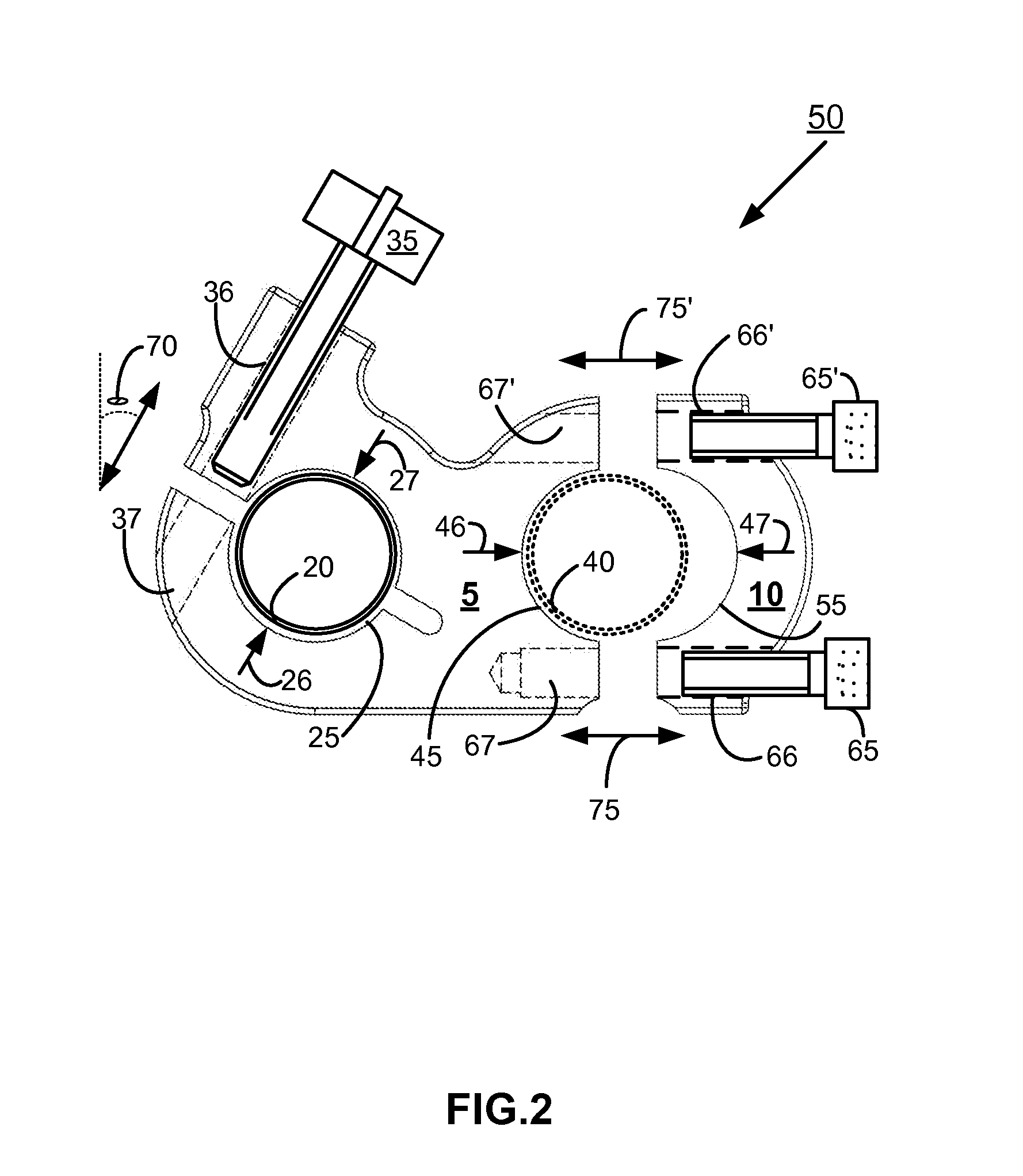 Extensible Handle for a Cart