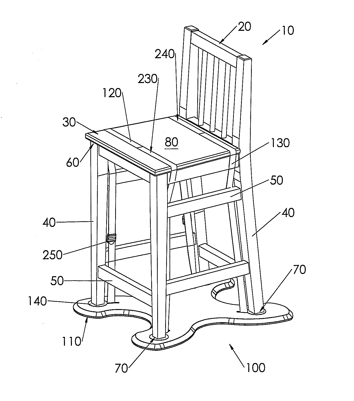 Furniture stabilizing device