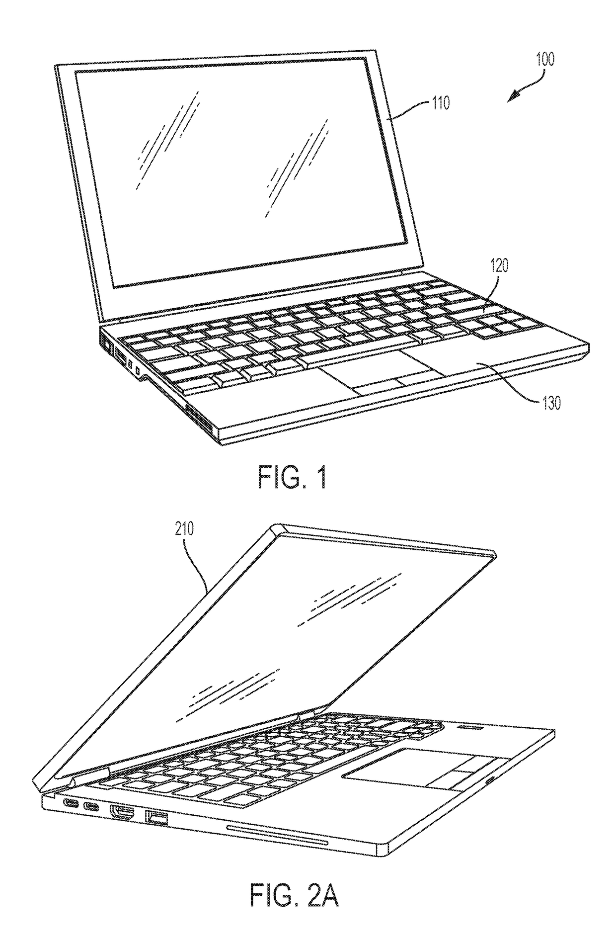 Controller for retractable keyboards