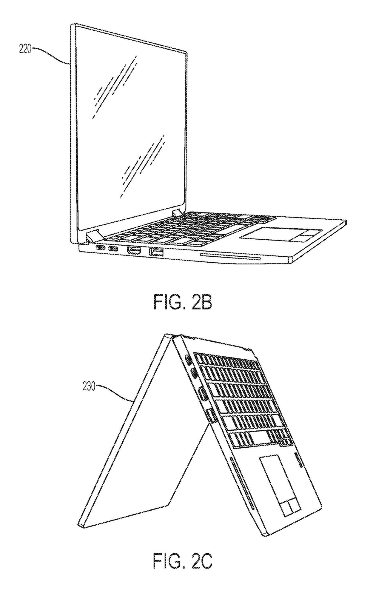 Controller for retractable keyboards