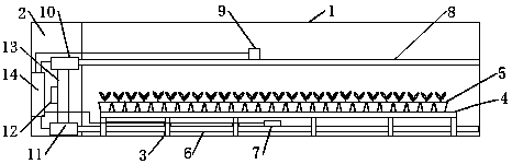 Automatic control device for temperature of seedling-raising greenhouse by PLC control