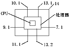 Automatic control device for temperature of seedling-raising greenhouse by PLC control