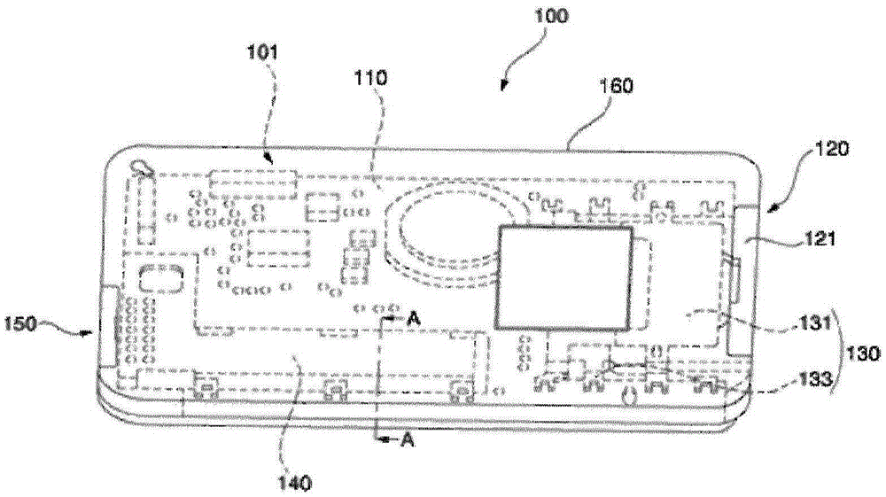 Slim-type smart card key of vehicle and control method therefor