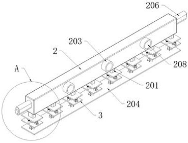 A prefabricated concrete wall panel steel structure connecting device