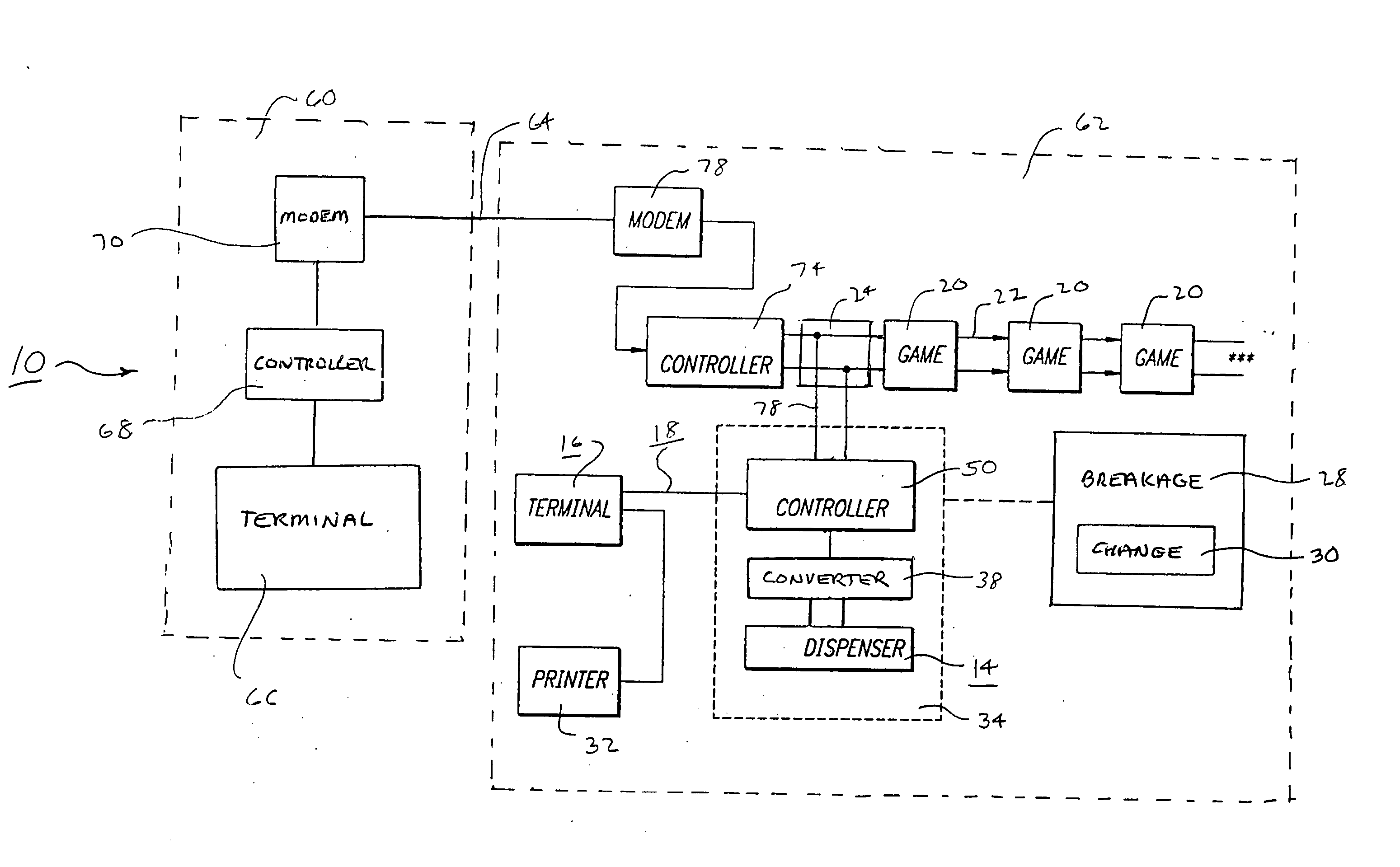 System and method for securely storing and controlling the dispensing of a payout