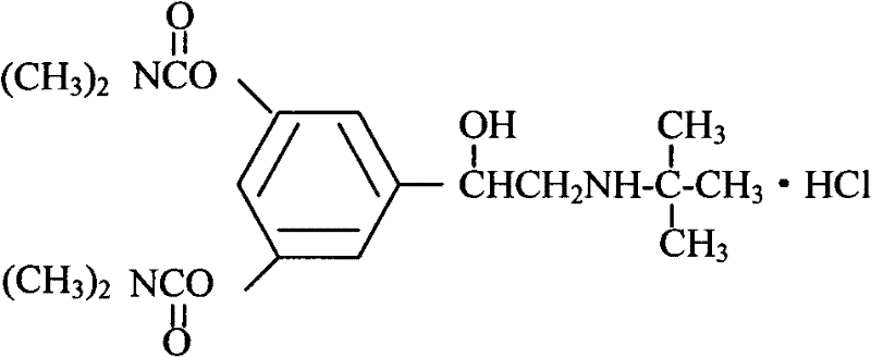 Bambutero hydrochloride and doxofylline-contained compound preparation and preparation method thereof