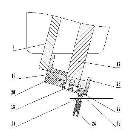 Adjustable plastic netting material transversal stretching device