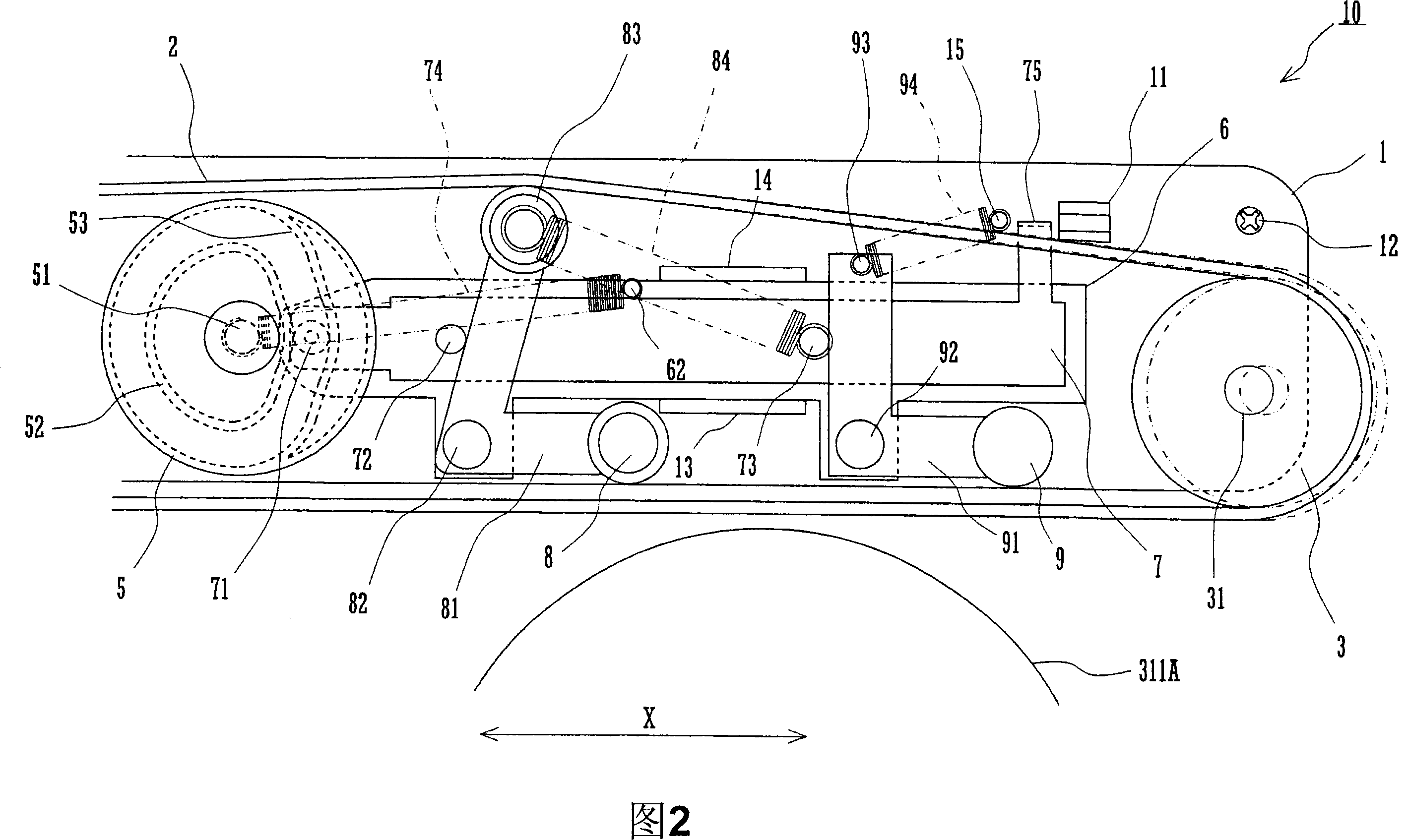 Belt transfer device