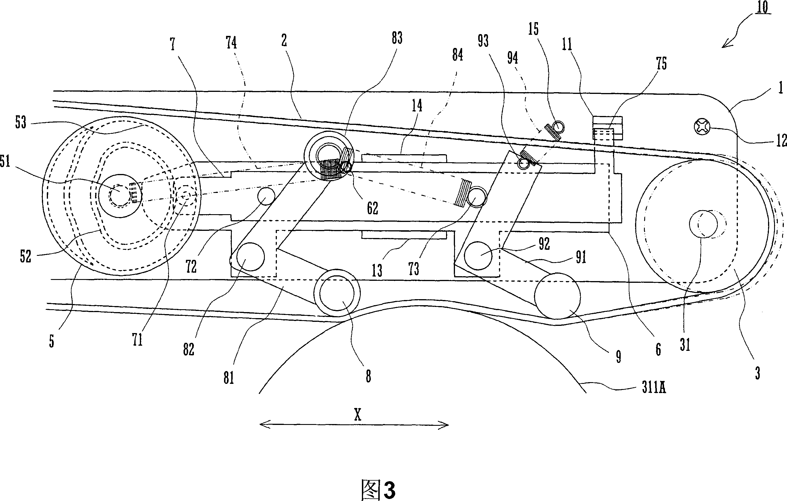 Belt transfer device