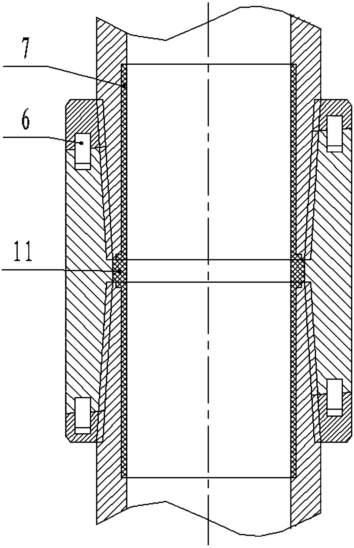 Five anti-oil pipes and short connections