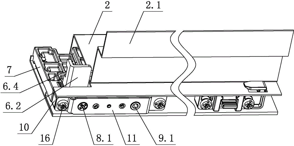 Adjustable mechanism for drawer main body and furniture main body