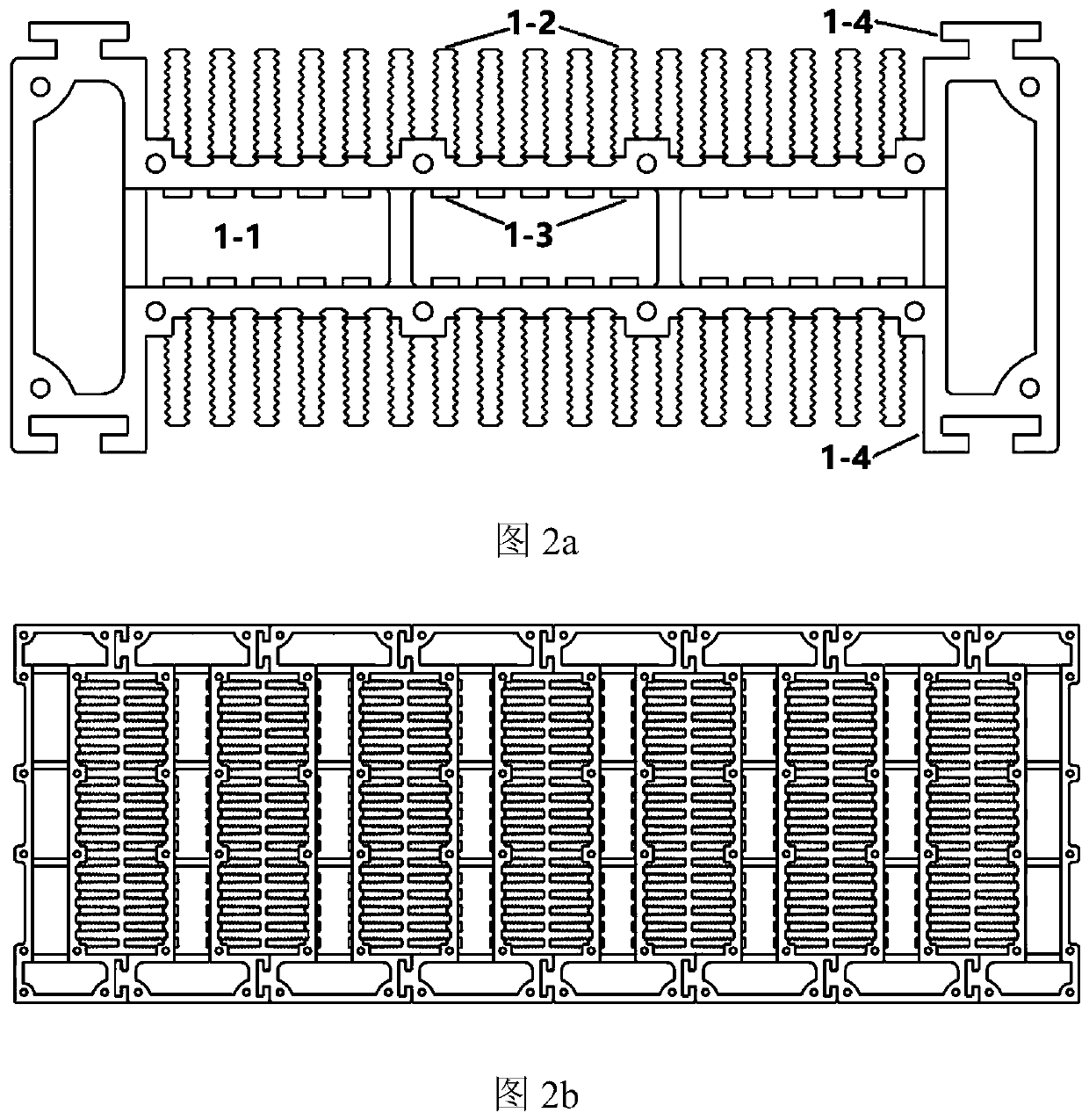 Modular extrusion aluminum condensation heat exchanger and condensation boiler