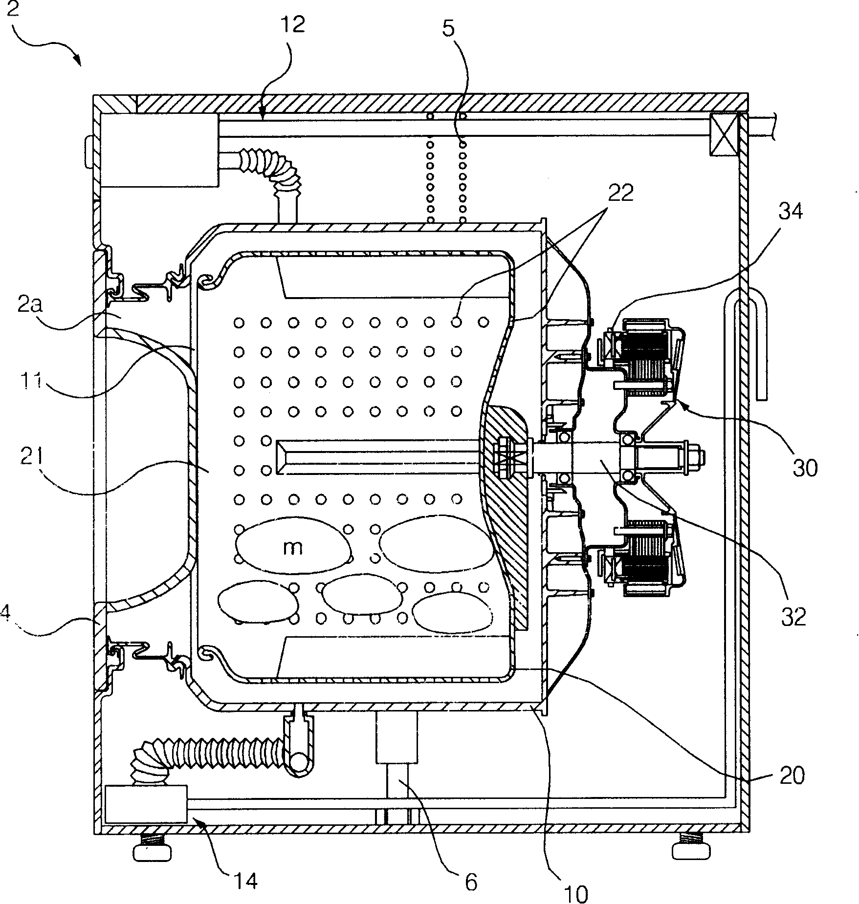 Dewatering control method for washing machine