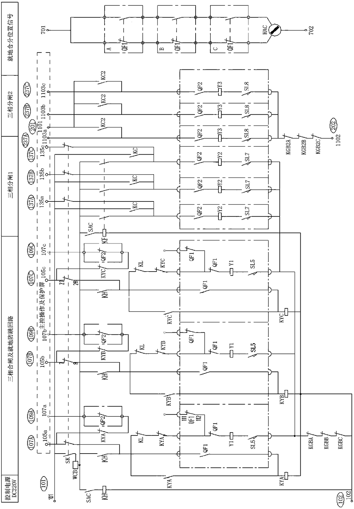 A circuit breaker control loop design method capable of realizing circuit breaker control loop bidirectional monitoring