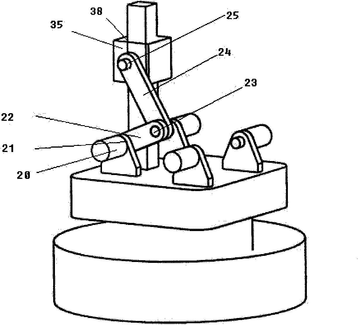 Simple spot-welding robot mechanism