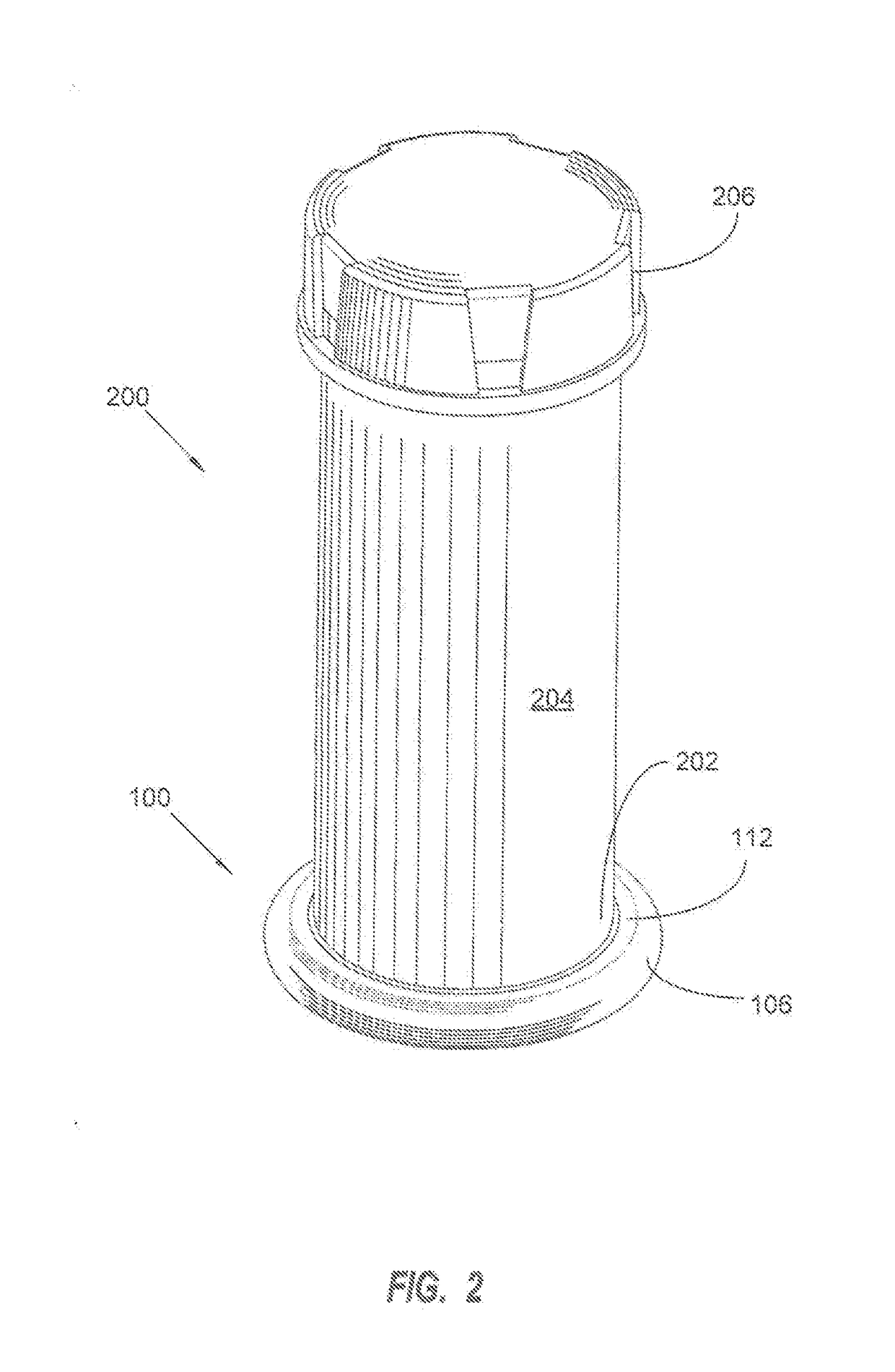 Bottle support shoe with suction base