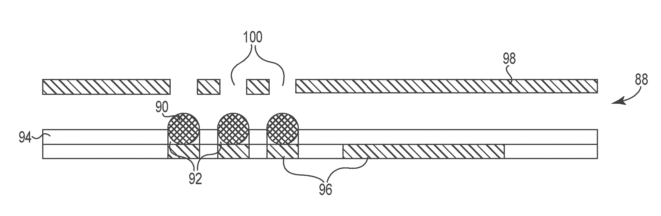 Area array semiconductor device package interconnect structure with optional package-to-package or flexible circuit to package connection