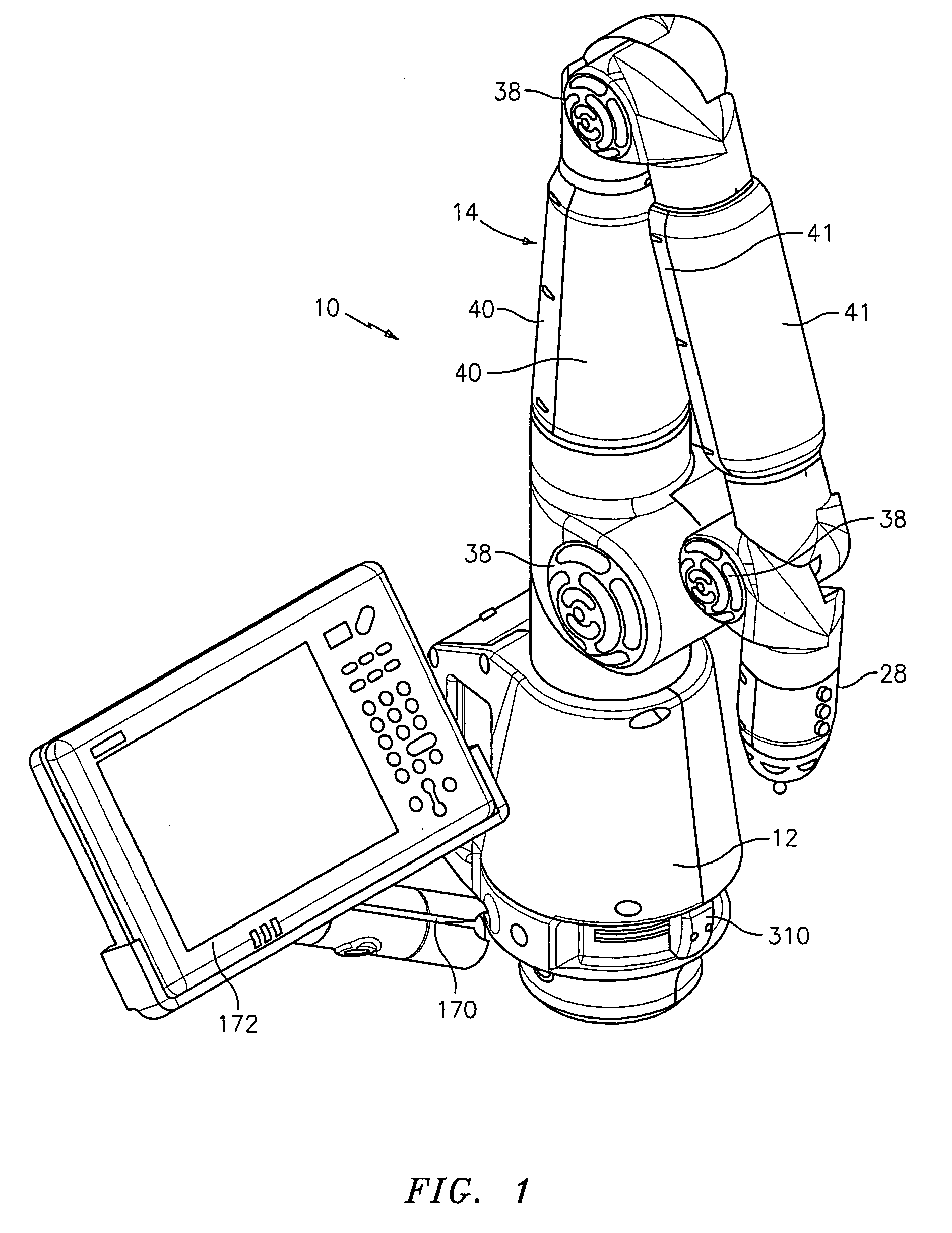 Method for improving measurement accuracy of a protable coordinate measurement machine