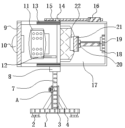 A mobile phone projector based on convex lens imaging