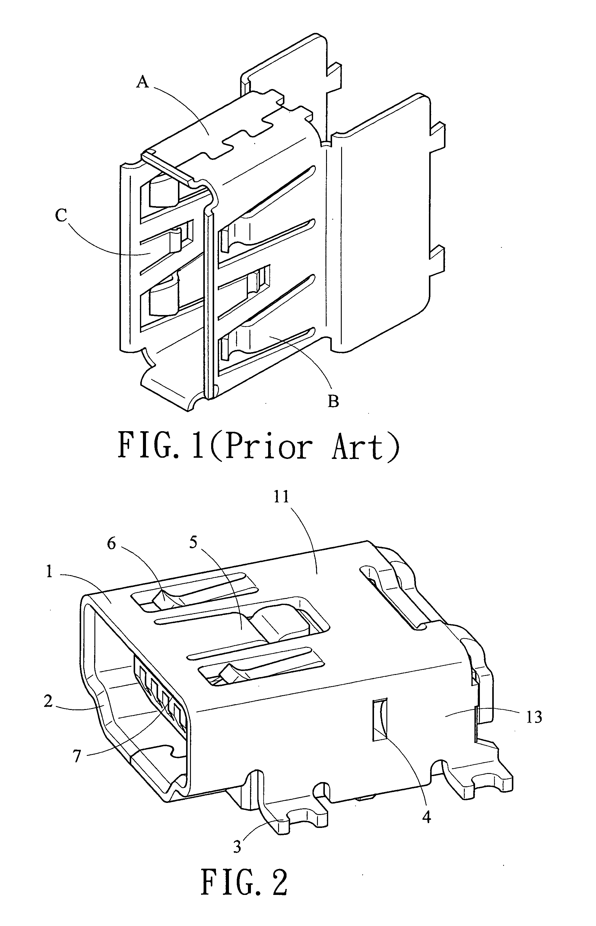 Shell for electrical connector