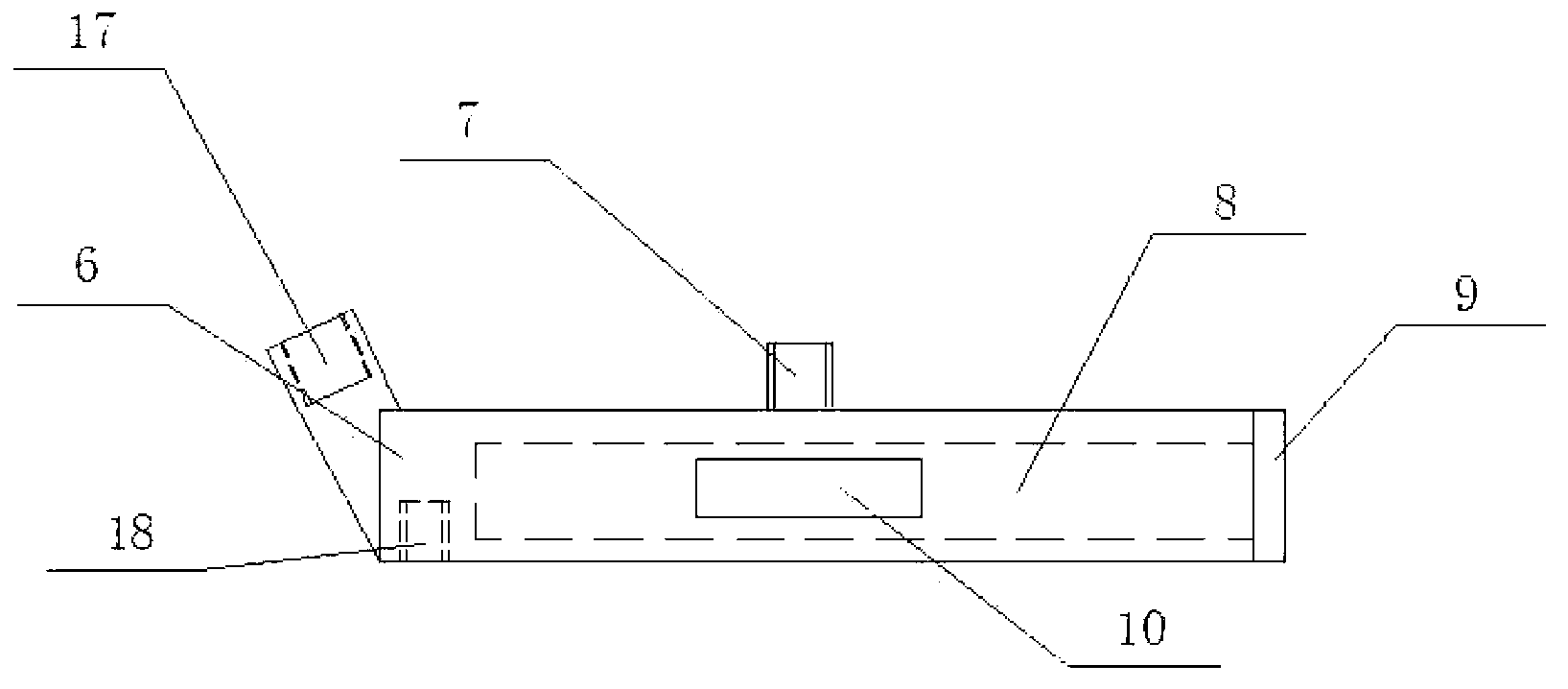 Dragging type height-adjustable projector rack