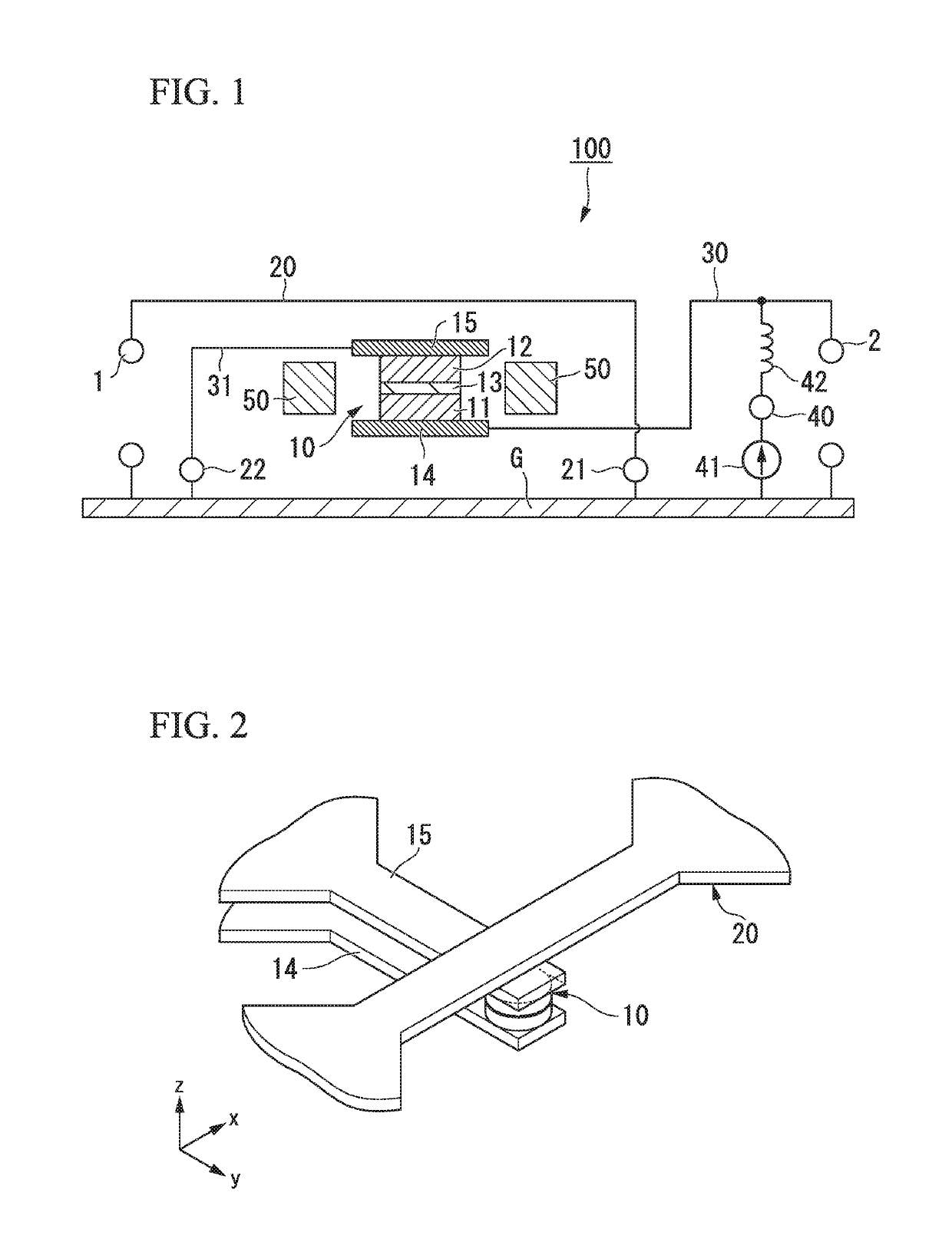 Magnetoresistance effect device and high frequency device