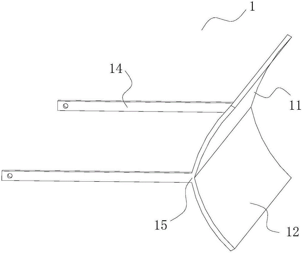 Air conditioner air deflector and air conditioner