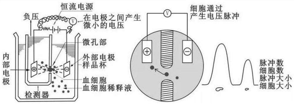 Method and device for identifying small hole blockage of blood cell analyzer